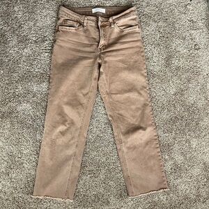 Vervet Tan Ankle Jeans Women 28